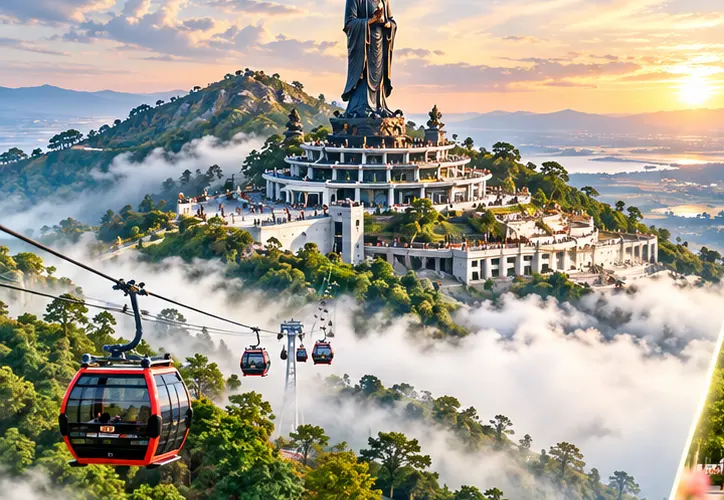 Arriving in Tay Ninh by private car