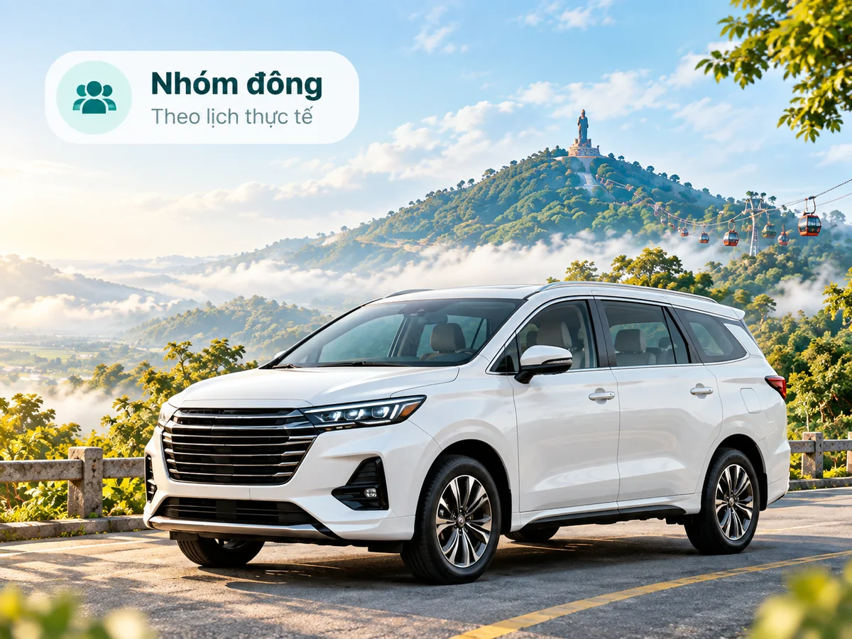 Xe 16 chỗ hoặc xe rộng hơn Tây Ninh