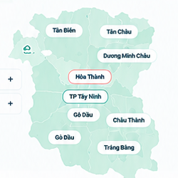 Bản đồ khu vực Tây Ninh