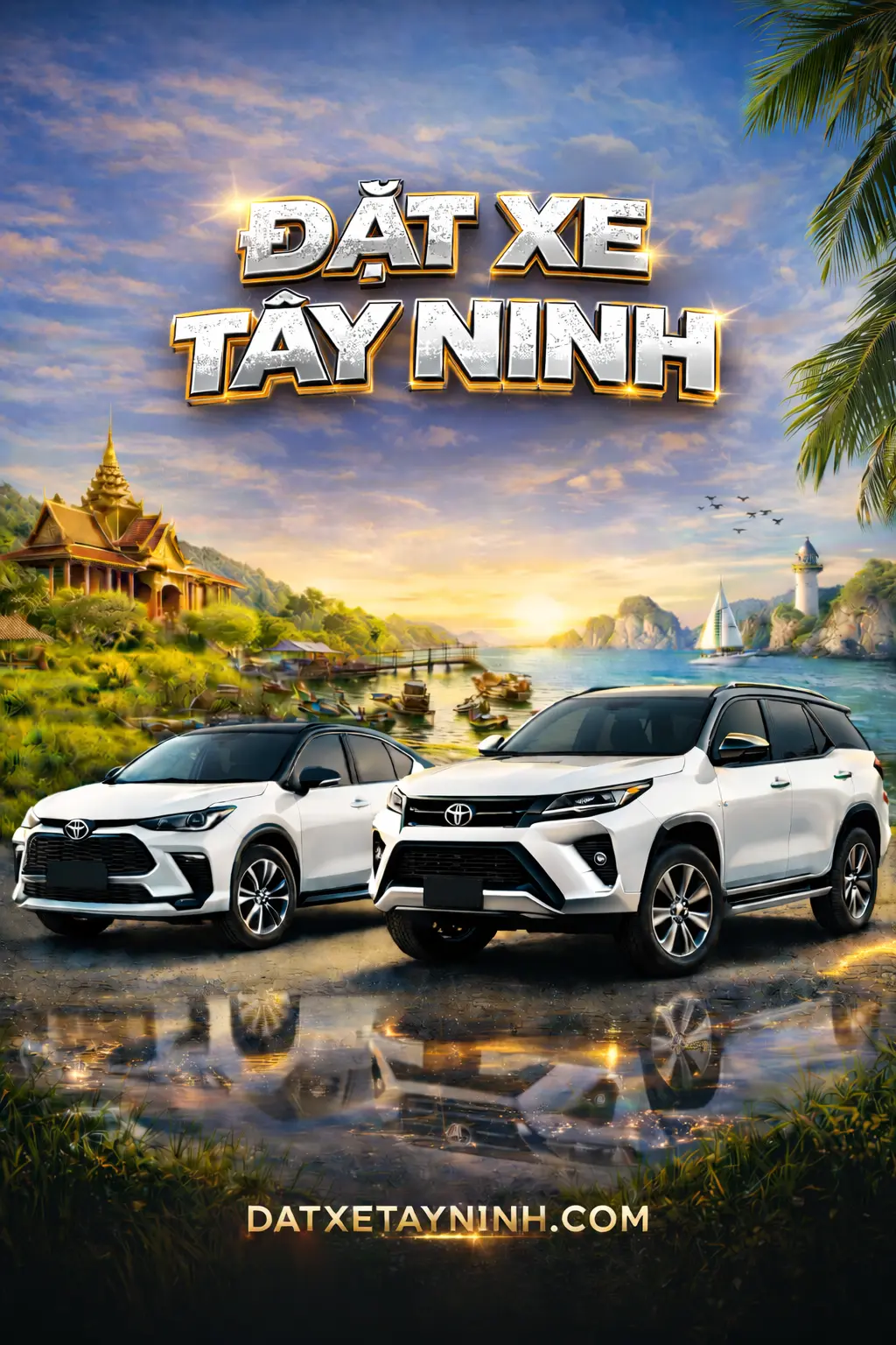 Xe dịch vụ Đặt Xe Tây Ninh đón khách tận nơi