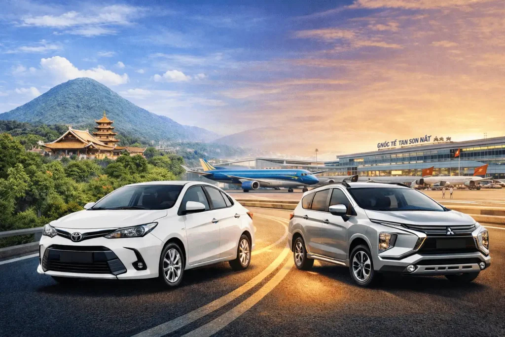 Thuê xe dịch vụ 4 7 đi sài gòn công việc khám bệnh sân bay